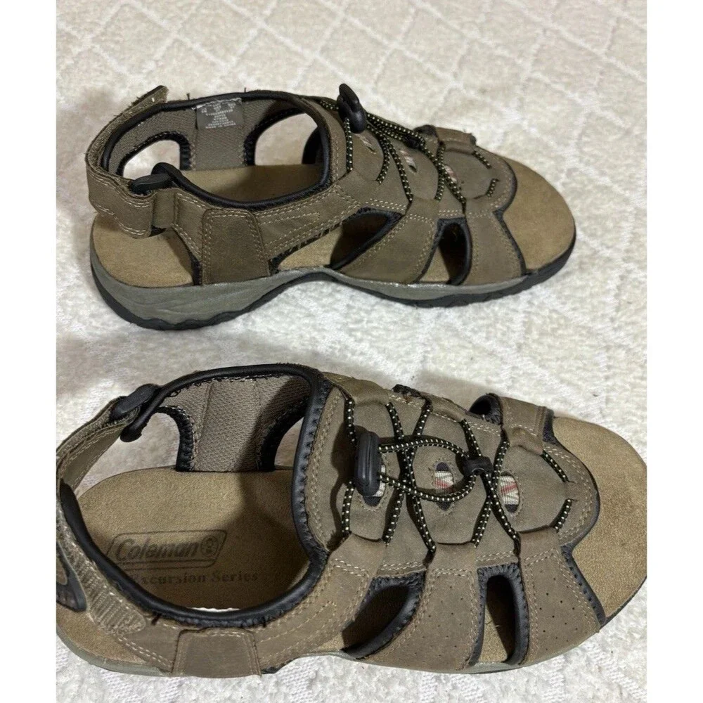 Coleman Excursion Series Kyran Brown Sandals Adjustable Heel Comfort Mens Size 8